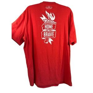 Under Armour Home of the Brave Men’s T-Shirt Short Sleeve Red Athletic Size XL
